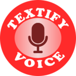 textify voice android application logo